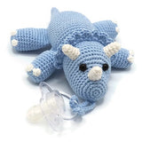 Pacifier Buddy Triceratops